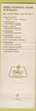 Matchbook Cover - First National Bank Jefferson LA