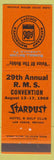 Matchbook Cover - Stardust Hotel Las Vegas NV Casino RMS 1969 Russell Snyder