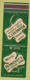 Matchbook Cover - Motel Hennessy's Salispell MT