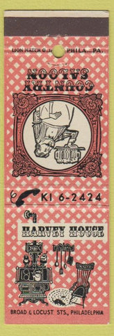 Matchbook Cover - Harvey House Philadelphia PA