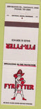 Matchbook Cover - Fyr Fyter Sales Fire Supply Cincinnati OH