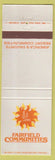 Matchbook Cover - Fairfield Communities Little Rock Fairfield Bay AR GA AZ