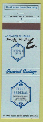 Matchbook Cover - First Federal Savings Loan Walton Florence Covington KY