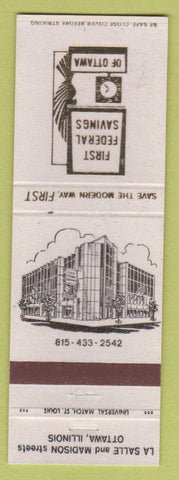 Matchbook Cover - First Federal Savings of Ottawa IL