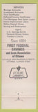 Matchbook Cover - First Federal Savings of Ottawa IL