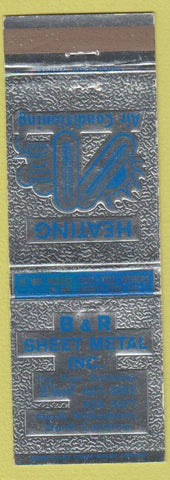 Matchbook Cover - B and R Sheet Metal North Wilkesboro NC