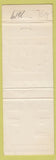 Matchbook Cover - B and R Sheet Metal North Wilkesboro NC