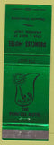 Matchbook Cover - Princess Motel Anaheim CA girlie Disneyland reference green