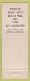 Matchbook Cover - Princess Motel Anaheim CA girlie Disneyland reference silver