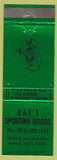 Matchbook Cover - Ray's Sporting Goods Artesia CA fly fishing Green