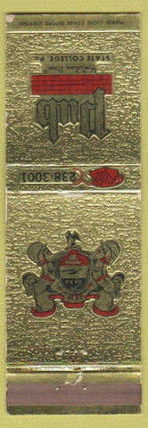 Matchbook Cover - Pub Holiday Inn State College PA