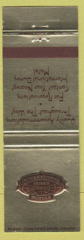 Matchbook Cover - International Dunes Motels CHAIN