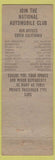 Matchbook Cover - National Automobile Club CA offices