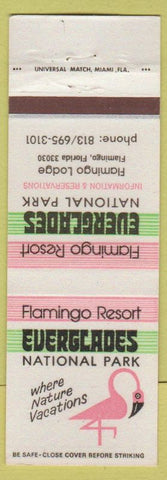 Matchbook Cover - Flamingo Resort Everglades National Park Flamingo FL