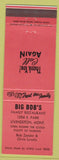 Matchbook Cover - Big Bob's Family Restaurant Livingston MT