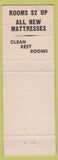 Matchbook Cover - Grand Hotel Bar Cafe Chester MT pinup WEAR