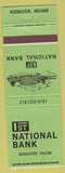 Matchbook Cover - 1st National Bank Rochester Fulton IN