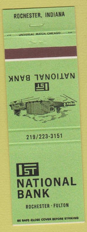 Matchbook Cover - 1st National Bank Rochester Fulton IN