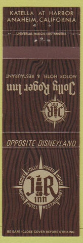 Matchbook Cover - Jolly Roger Inn Motor Hotel Anaheim CA Disneyland reference