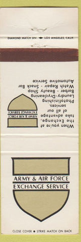 Matchbook Cover - Army Air Force Exchange Service