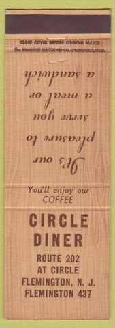 Matchbook Cover - Circle Diner Flemington NJ