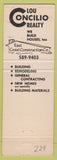 Matchbook Cover - Concilio Realty Pitman NJ