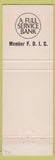 Matchbook Cover - Iowa State Bank Trust Iowa City IA