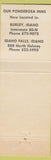 Matchbook Cover - Ponderosa Inn Burley Idaho Falls ID lavender
