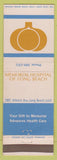 Matchbook Cover - Memorial Hospital of Long Beach CA