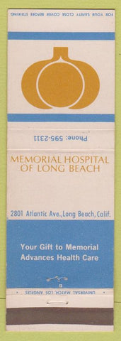 Matchbook Cover - Memorial Hospital of Long Beach CA
