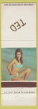 Matchbook Cover - pinup TED WORN