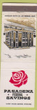 Matchbook Cover - Pasadena CA Federal Savings Bank