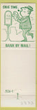 Matchbook Cover - 1st National Bank Monroe WI