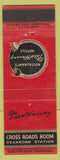 Matchbook Cover - Fred Harvey Cross Roads Room Dearborn Station Chicago IL WEAR