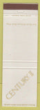 Matchbook Cover - Century II