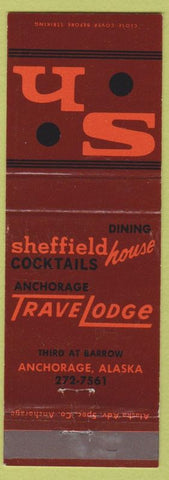 Matchbook Cover - Sheffield House Travel Lodge Anchorage AK