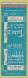 Matchbook Cover - Tarter Real Estate Insurance ST Louis MO
