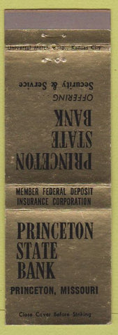 Matchbook Cover - Princeton State Bank MO