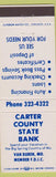 Matchbook Cover - Carter County State Bank Van Buren MO