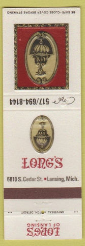 Matchbook Cover - Lorng's of Lansing MI restaurant