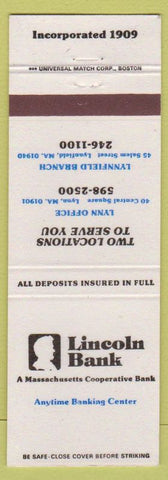 Matchbook Cover - Lincoln Bank Lynn Lynnfield MA