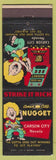 Matchbook Cover - Carson City Nugget casino NV