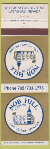 Matchbook Cover - Nob Hill Casino Las Vegas NV