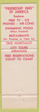 Matchbook Cover - Circle 7 11 Motel San Diego CA