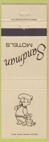 Matchbook Cover - Sandman Motels Anaheim CA Disneyland Reference