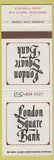 Matchbook Cover - London Square Bank Eau Claire WI