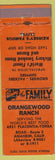 Matchbook Cover - Orangewood Ranch Anaheim CA