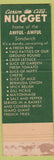 Matchbook Cover - Carson City Nugget casino NV