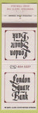 Matchbook Cover - London Square Bank Eau Claire WI
