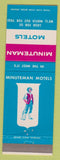 Matchbook Cover - Minuteman Motels Chain Salt Lake City UT